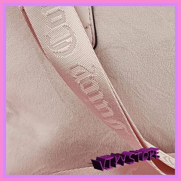 NWT 😍✨ Juicy Couture Pink Velvet Satchel Bag – Rhinestones & Iconic Logo! ✨😍 - Picture 7 of 9